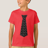 Cute Boys Heart Necktie Valentine's Day T-Shirt