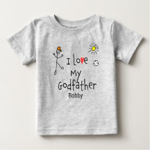 Cute Boys I love My Godfather Baby Tee