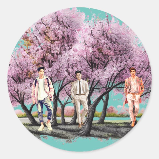 cute boy's Sticker (Front)