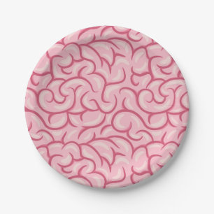 Cute Brain Paper Plates