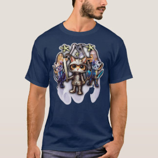 cute brave fighting cats Classic TShirt