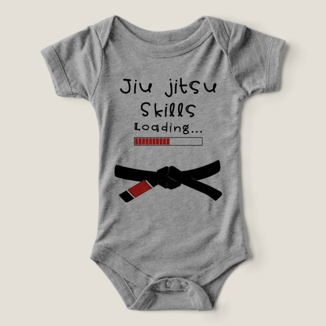 Cute Brazilian Jiu Jitsu, Jiu-jitsu Skills Loading Infant T-shirt (Design Front)