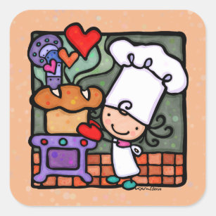 Little Chef Cooking Kids Toddlers Sticker for Sale by jaygo