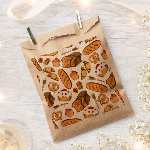 Cute Bread Cakes and Pastry Bakery  Themed  Favor Bag