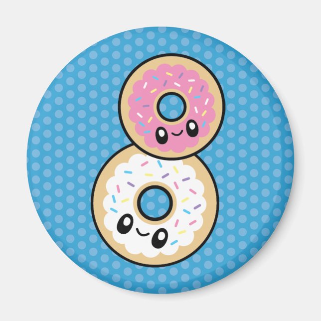 Cute Breakfast Food Donut Magnet (Front)