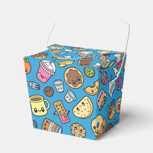 Cute Breakfast Food Favor Boxes (Front Side)