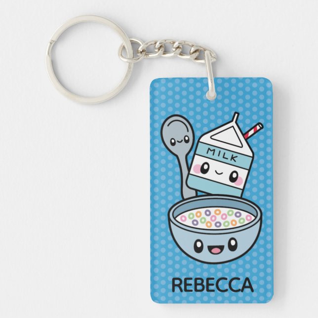 Cute Breakfast Food Keychain (Front)
