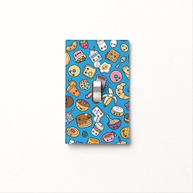 Cute Breakfast Food Light Switch Cover (In Situ)