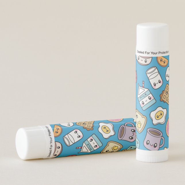 Cute Breakfast Food Lip Balm (Front)