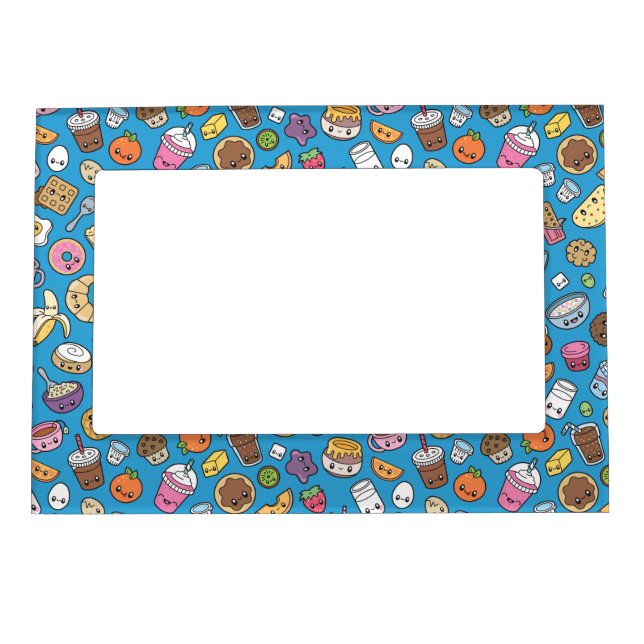 Cute Breakfast Food magnetic frame (Front)