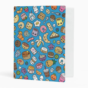 Cute Breakfast Food Mini Binder