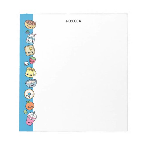 Cute Breakfast Food Notepad