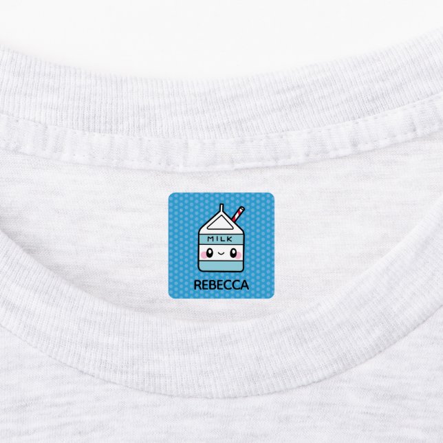 Cute Breakfast Food Waterproof Kids' Labels (Affixed)