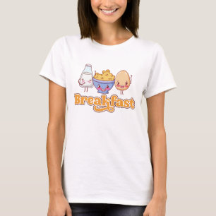 Cute Breakfast Foodie Graphic  T-Shirt