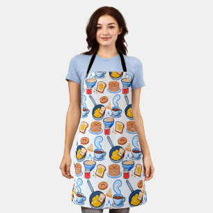 Cute Breakfast Pattern – Kawaii Food Seamless Apron