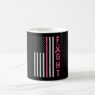 Cute Breast Cancer Awareness Friends Family Fight Coffee Mug
