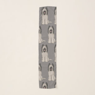 Cute Briards Pattern Scarf