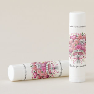 Cute Bridal Shower Balloons flowers  Lip Balm