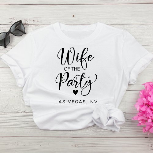 Cute Bride Las Vegas Bachelorette Party T_Shirt
