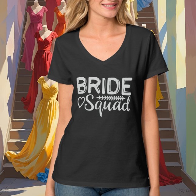 Cute Bride squad word art wedding T-Shirt (Creator Uploaded)
