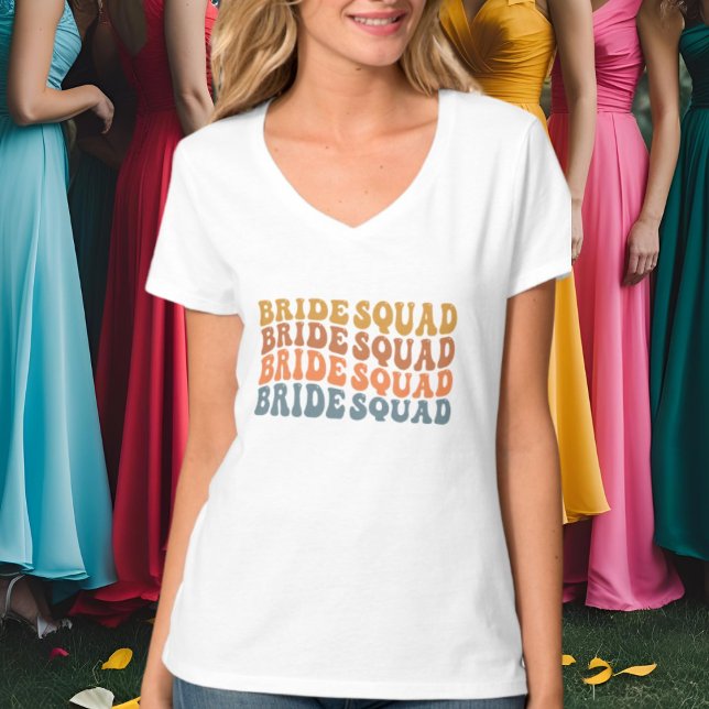 Cute Bride squad word art wedding T-Shirt (Creator Uploaded)