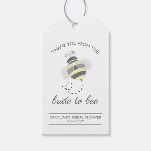 Cute Bride to Bee Honey Bridal Favor Gift Tag
