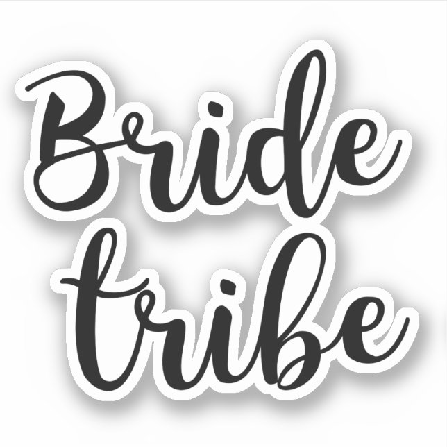 Cute Bride Tribe Sticker (Front)
