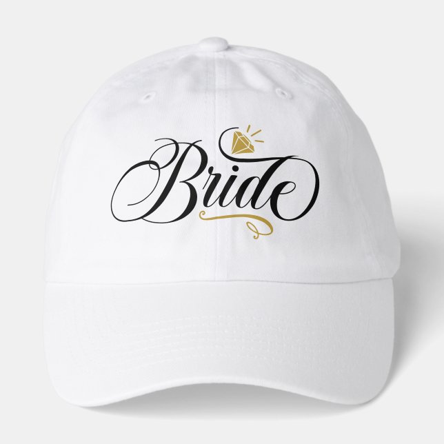 Cute Bride Wedding party  Hat (Front)