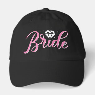 Cute Bride word art Wedding party Hat