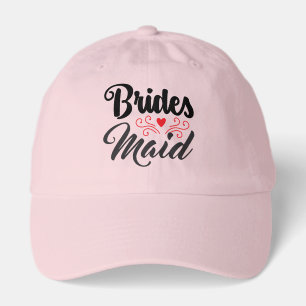 Cute Bride's Maid word art Hat