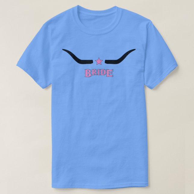 Cute Bridesmaid Bachelorette Party Bride Cowgirl C T-Shirt (Design Front)