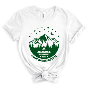 Cute Bridesmaid Camping Bachelorette Tri-Blend Shirt