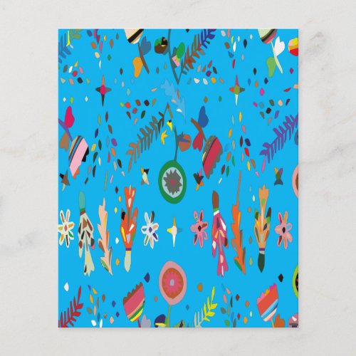 Cute Bright Colorful Floral Flyer