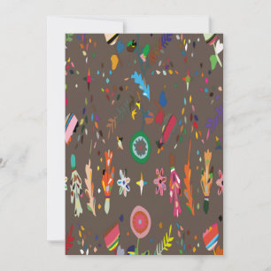 Cute Bright Colorful Floral Save The Date