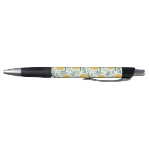 Cute & Bright Country Farm Yellow Lemon Pattern Pen