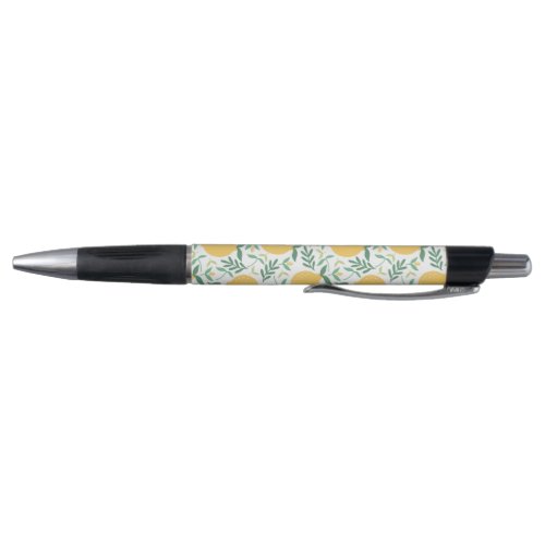 Cute  Bright Country Farm Yellow Lemon Pattern Pen