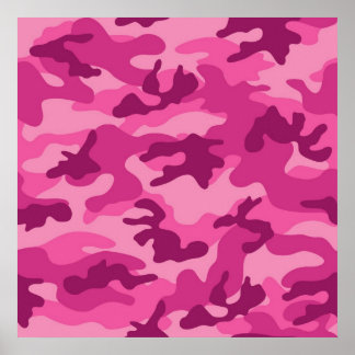 Pink Camo Posters | Zazzle