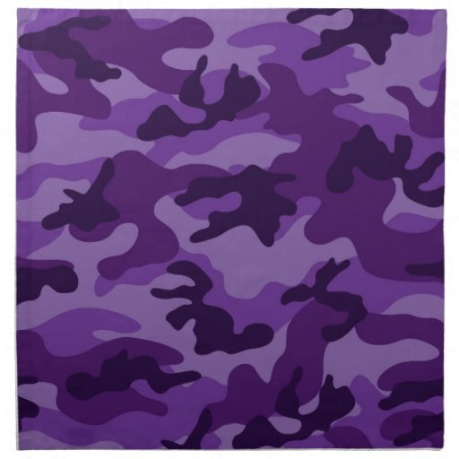 Cute Bright Purple Camo, Camouflage Cloth Napkins | Zazzle