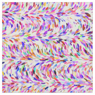 Cute Bright Summer Colors Paint Splatter Pattern Fabric