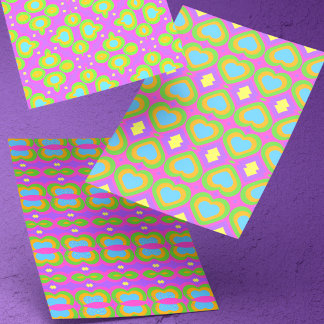 Cute Brightly Colored Wrapping Paper Sheets