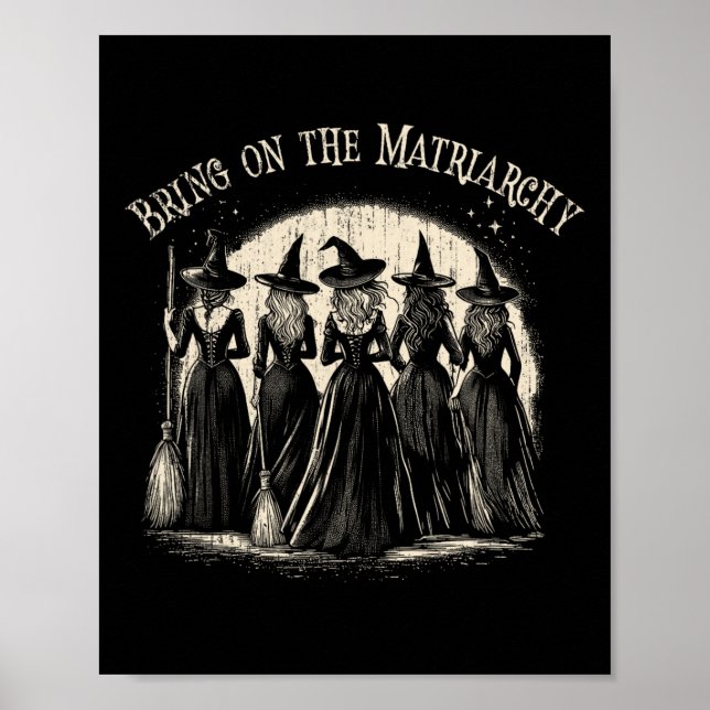 Cute Bring On The Matriarchy Halloween Kamala Wick Poster (Front)