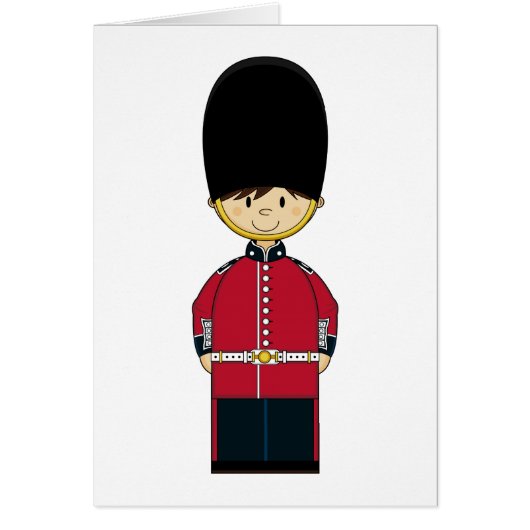 Cute British Royal Guard Card (Front)
