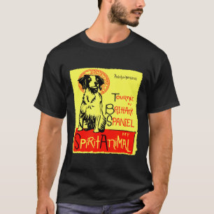 Cute Brittany Spaniel Dog Art Brittany Bird Dog T-Shirt