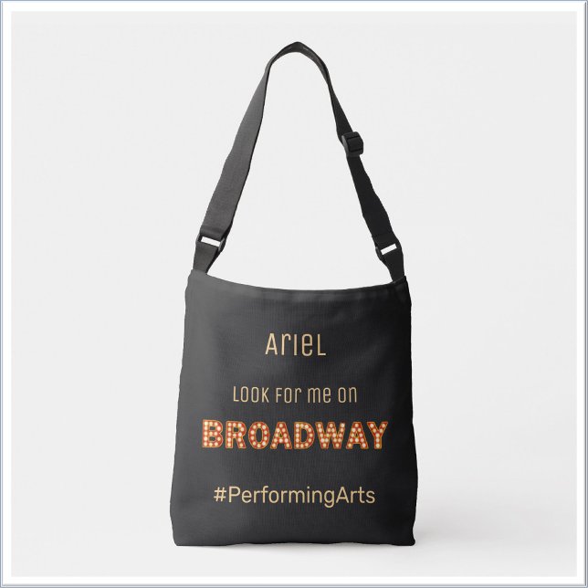 Cute Broadway Rising Star Crossbody Bag (Bookmark my store! https://www.zazzle.com/store/capricepetit)