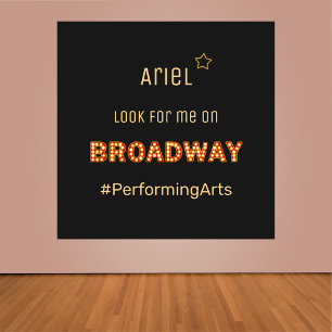 Cute Broadway Rising Star Performing Arts Poster