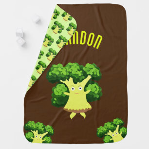Cute broccoli baby blanket