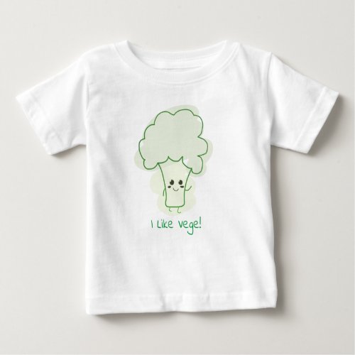 Cute Broccoli Baby T_Shirt