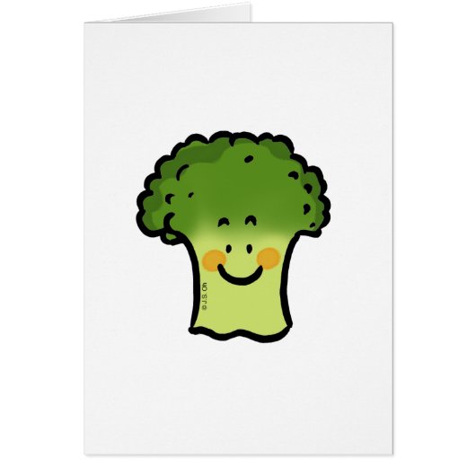 Cute broccoli cards (Front)