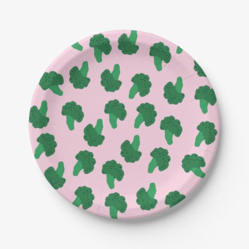 Cute Broccoli Paper Plates