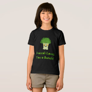 Cute Broccoli Pun Cartoon Design Tri-Blend Shirt